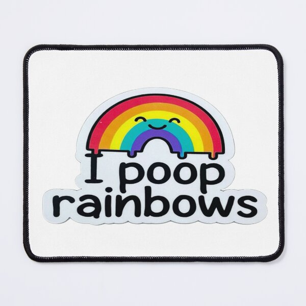 Item preview, I Poop Rainbows Funny Cute Rainbow Design | Humorous T-Shirt & Sticker designed and sold by Sushikidsntod.