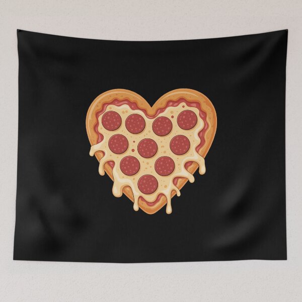 Item preview, Cute Pizza Shaped Heart Valentines Day Pizza designed and sold by FaithAbbott.