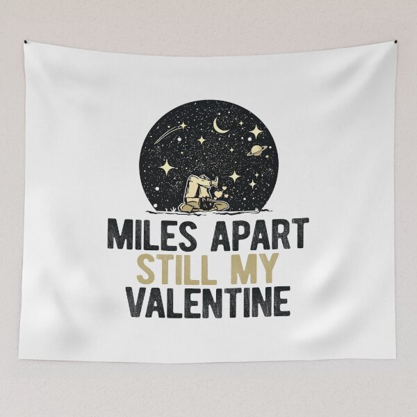 Item preview, Miles Apart Still Valentine | Long Distance Love Gift designed and sold by PixelGrafiks.