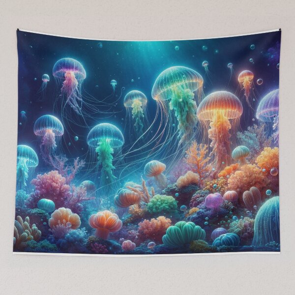 Item preview, Neon Depths designed and sold by Undersea Ai Art.