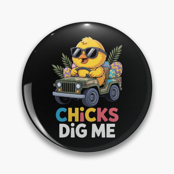 Item preview, Chicks Dig Me Easter Toddler Boys Men Happy Easter designed and sold by FaithAbbott.