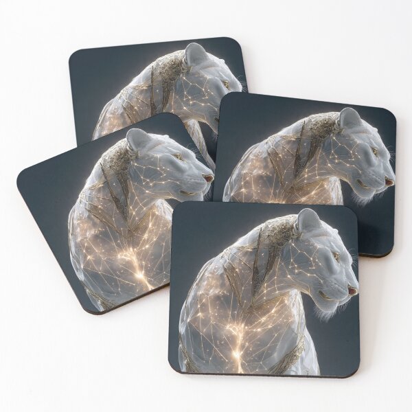 Item preview, Kintsugi Lioness – Porcelain Queen with Golden Veins designed and sold by MDartsUS.