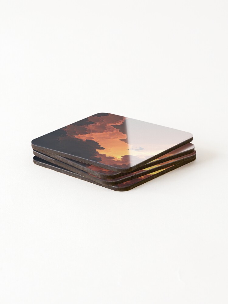 Thumbnail 4 of 5, Coasters (Set of 4), Soaring designed and sold by RicoInStudios.