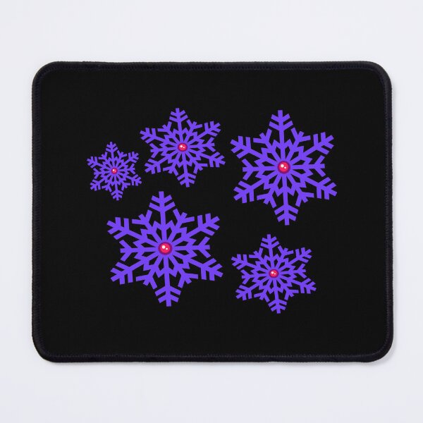Item preview, "purple snowflakes with rubies 2' designed and sold by ArthureCendre.
