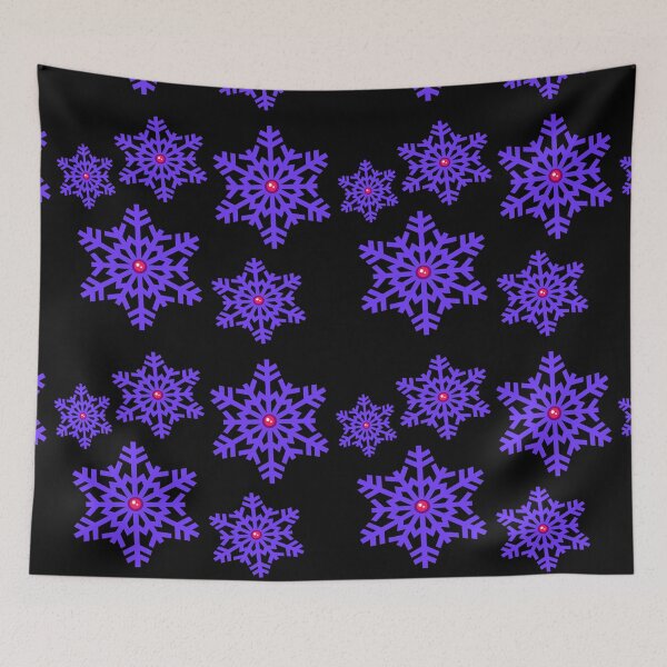 Item preview, "purple snowflakes with rubies 2' designed and sold by ArthureCendre.