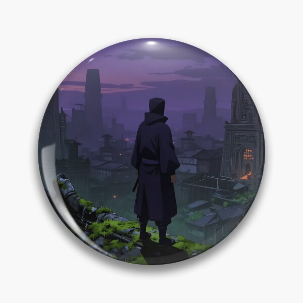 Item preview, Twilight Watcher – Rooftop Over Ancient City designed and sold by VektorVibe.