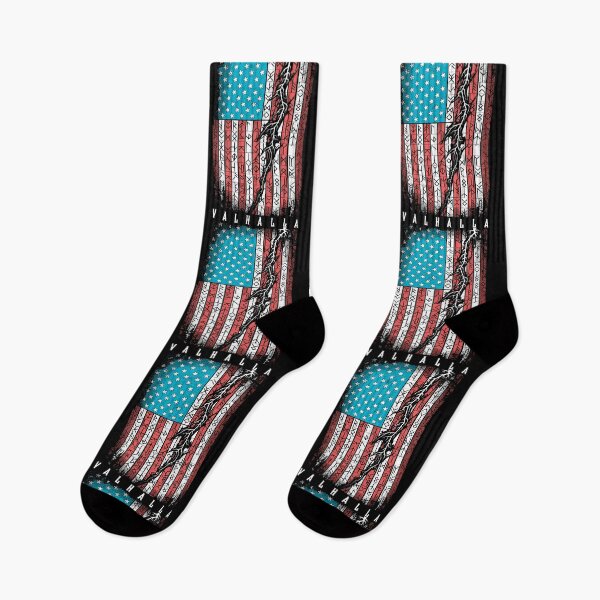 Item preview, American Viking Vintage USA Flag Runes Lightning Valhalla designed and sold by GrandeDuc.