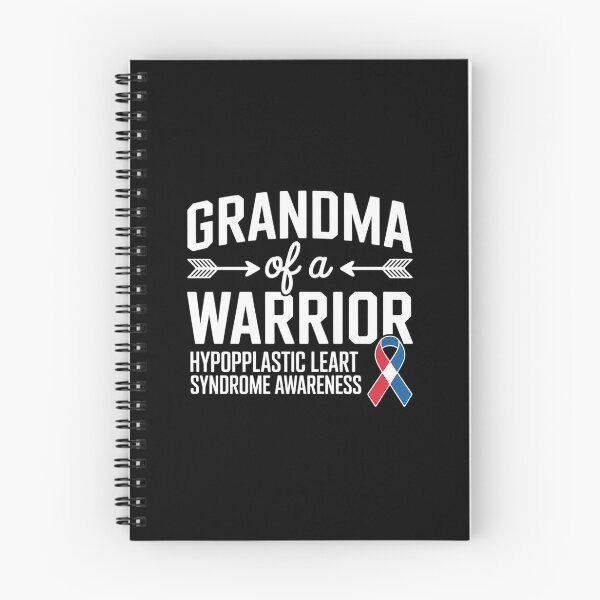 Item preview, Grandma Of A Warrior, Red & Blue Ribbon HLHS Awareness designed and sold by catsdothingz.