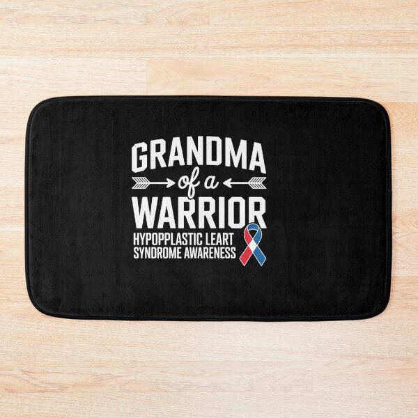 Item preview, Grandma Of A Warrior, Red & Blue Ribbon HLHS Awareness designed and sold by catsdothingz.