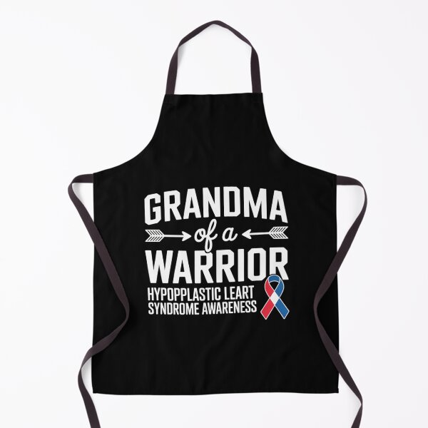 Item preview, Grandma Of A Warrior, Red & Blue Ribbon HLHS Awareness designed and sold by catsdothingz.
