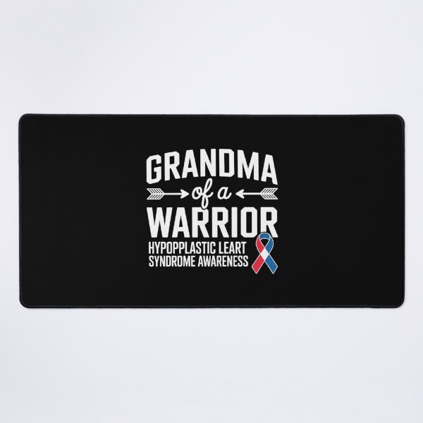 Item preview, Grandma Of A Warrior, Red & Blue Ribbon HLHS Awareness designed and sold by catsdothingz.