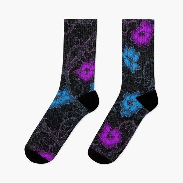Item preview, Neon Night Blossoms designed and sold by Kaleidoscope Print.