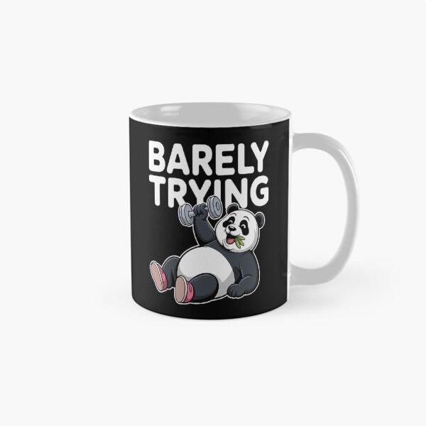 Item preview, Barely Trying Panda Gym Humor Fitness Workout designed and sold by SignaturalGen.