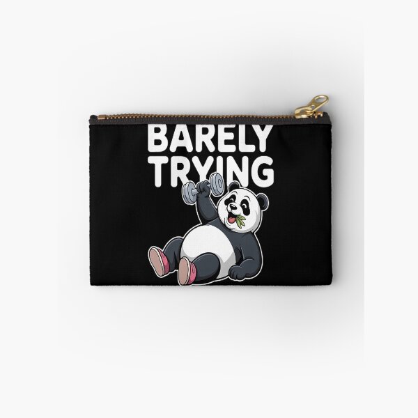 Item preview, Barely Trying Panda Gym Humor Fitness Workout designed and sold by SignaturalGen.