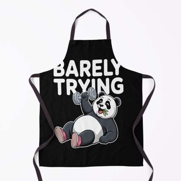 Item preview, Barely Trying Panda Gym Humor Fitness Workout designed and sold by SignaturalGen.