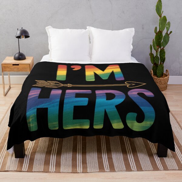 Item preview, LGBT Pride I'm Her She's Mine Lesbian Couple Matching Lover designed and sold by EllenJast.