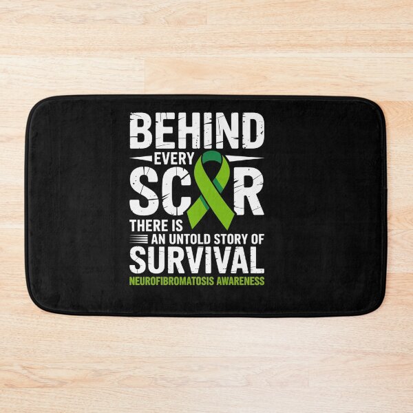Item preview, Green Ribbon Behind Every Scar Neurofibromatosis Awareness designed and sold by catsdothingz.