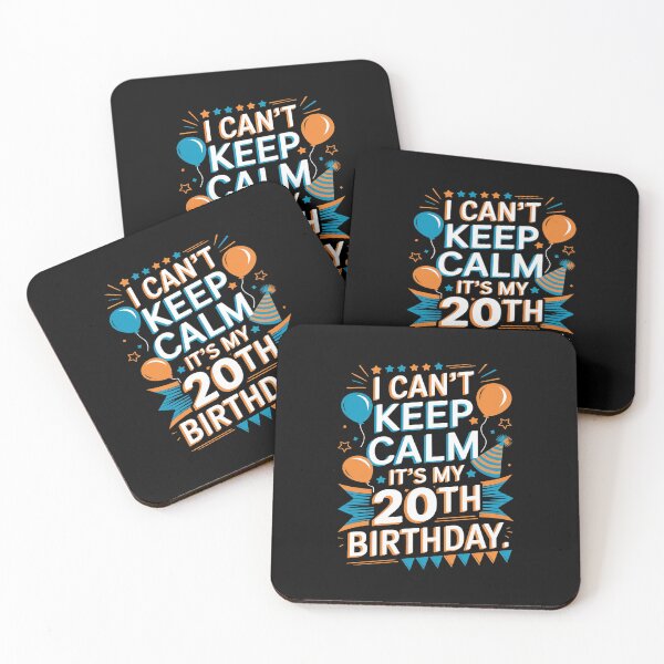 Item preview, 20 Years Old I Can't Keep Calm It's My 20th Birthday designed and sold by PowAcademy.