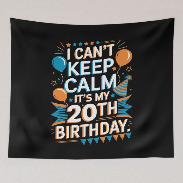 Item preview, 20 Years Old I Can't Keep Calm It's My 20th Birthday designed and sold by PowAcademy.