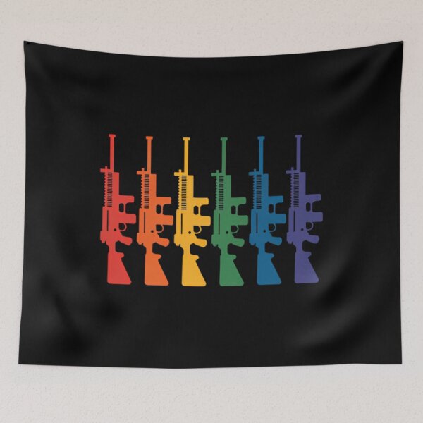 Item preview, LGBT Rainbow Flag 2Nd Amendment Gun Owners designed and sold by EllenJast.