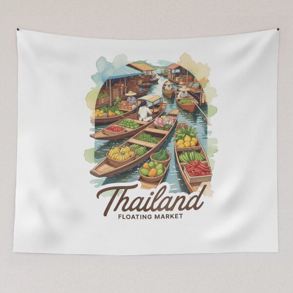 Item preview, Floating Market Thailand | Damnoen Saduak designed and sold by Dikshant Goyal.