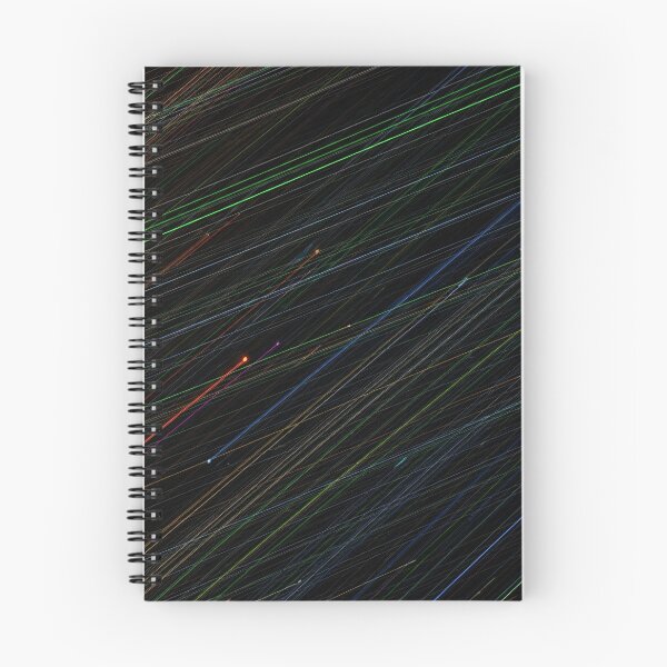 Item preview, Diagonal Neon Star Trails designed and sold by Kaleidoscope Print.