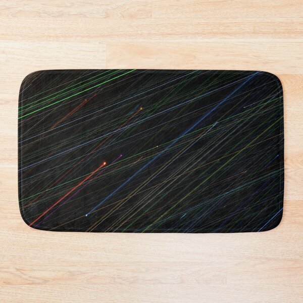 Item preview, Diagonal Neon Star Trails designed and sold by Kaleidoscope Print.
