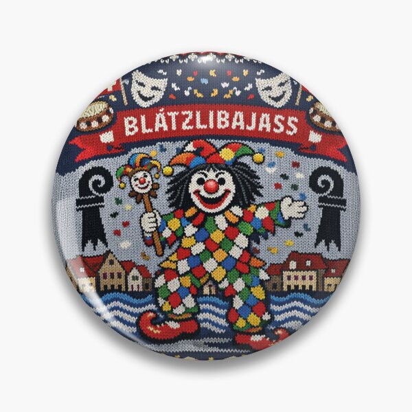Item preview, Basel Carnival Blätzlibajass Knitting Pattern Design designed and sold by Mauswohn.