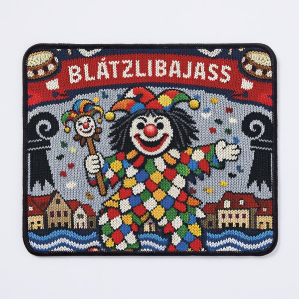 Item preview, Basel Carnival Blätzlibajass Knitting Pattern Design designed and sold by Mauswohn.