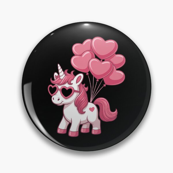 Item preview, Cute Valentines Day Unicorn Lover Heart Balloon designed and sold by FaithAbbott.