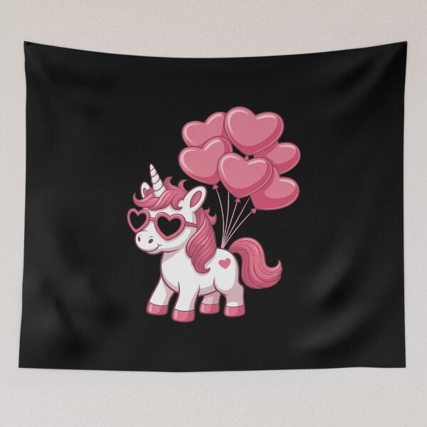 Item preview, Cute Valentines Day Unicorn Lover Heart Balloon designed and sold by FaithAbbott.