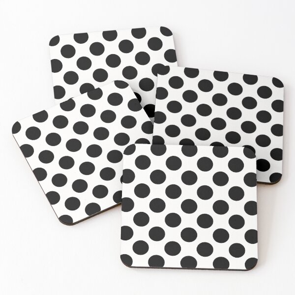 Item preview, Black Large Polka dot on White designed and sold by POLKAIWERX.