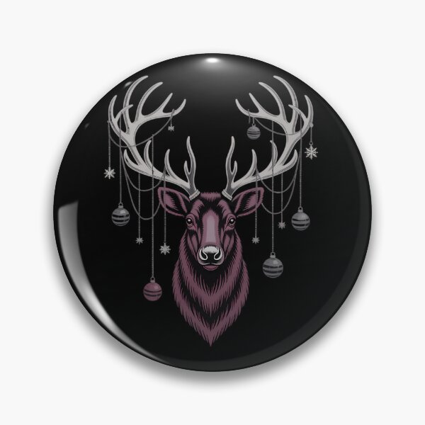Item preview, Gothmas Reindeer Skull Outline Minimal Dark Holiday designed and sold by pxxfsewmfd48.