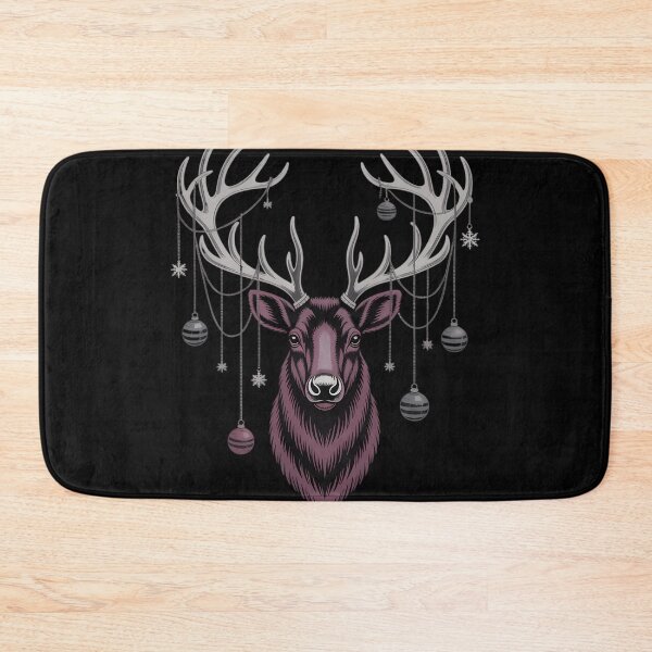 Item preview, Gothmas Reindeer Skull Outline Minimal Dark Holiday designed and sold by pxxfsewmfd48.