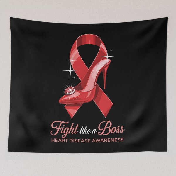 Item preview, Fight Like A Boss Heart Health Heart Disease Awareness designed and sold by EllenJast.
