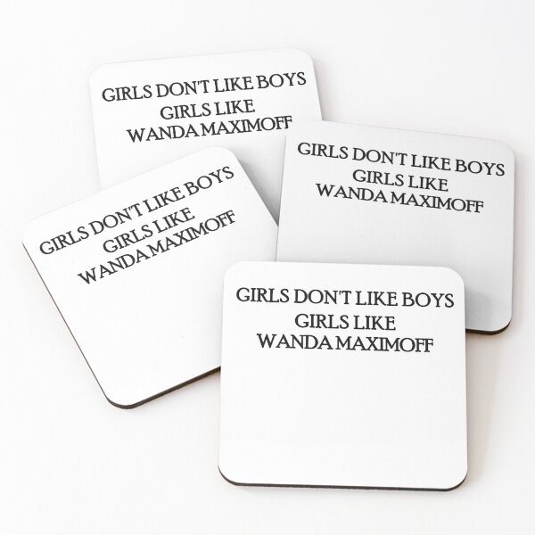 Item preview, Girls don't like boys - Wanda Maximoff design designed and sold by DMBurton.