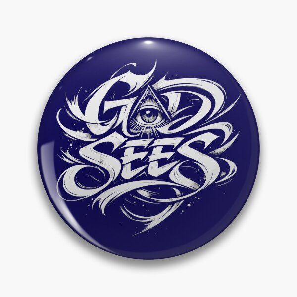 Item preview, God Sees Typography – Urban Faith Street Art Quote designed and sold by VikArtStudio.