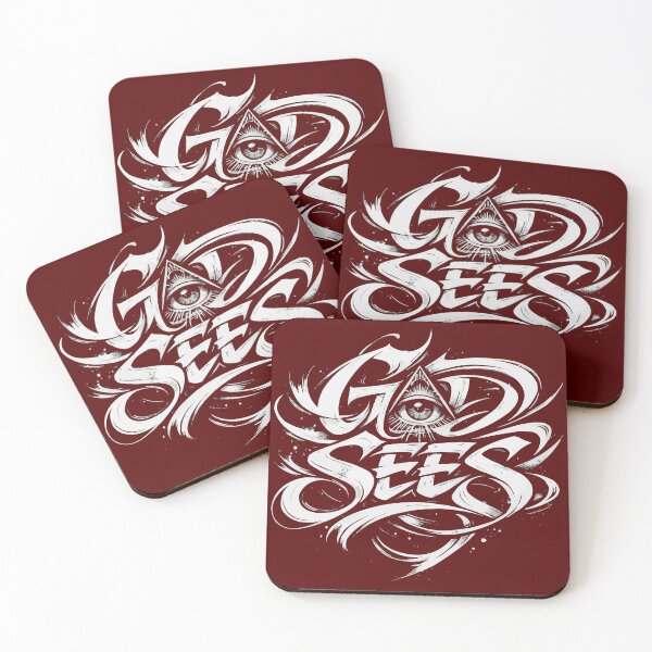 Item preview, God Sees Typography – Urban Faith Street Art Quote designed and sold by VikArtStudio.