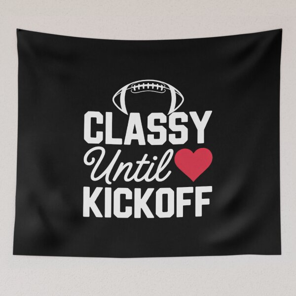 Item preview, Classy Until Kickoff Cute Super Football Bowl Heart designed and sold by FaithAbbott.