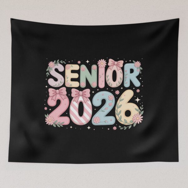 Item preview, Coquette Lace Floral Pastel Senior 2026 Senior 26 Graduation designed and sold by AsteriskDatBArt.