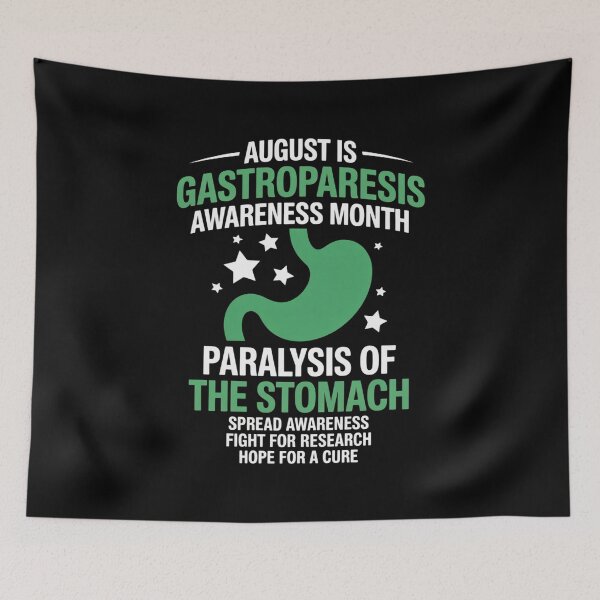 Item preview, Green Ribbon Stomach August Is Gastroparesis Awareness Month designed and sold by catsdothingz.