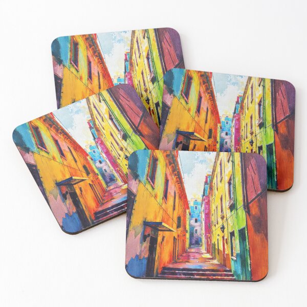 Item preview, Colorful European Alley Impressionism designed and sold by Imaagica.