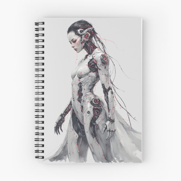 Item preview, Nihonga Style Cyberpunk Cyborg Active Fantasy T-Shirt designed and sold by Lycanstyle.