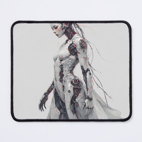 Item preview, Nihonga Style Cyberpunk Cyborg Active Fantasy T-Shirt designed and sold by Lycanstyle.