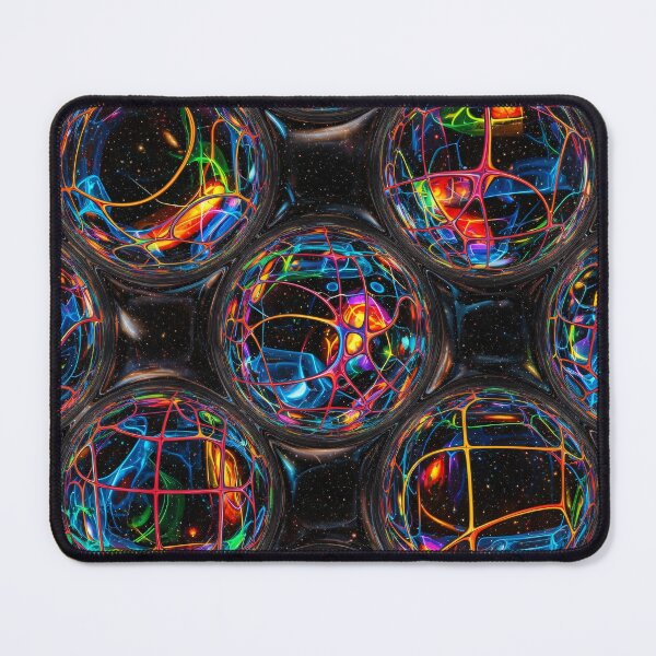 Item preview, Neon Galaxy Glass Orbs designed and sold by Kaleidoscope Print.