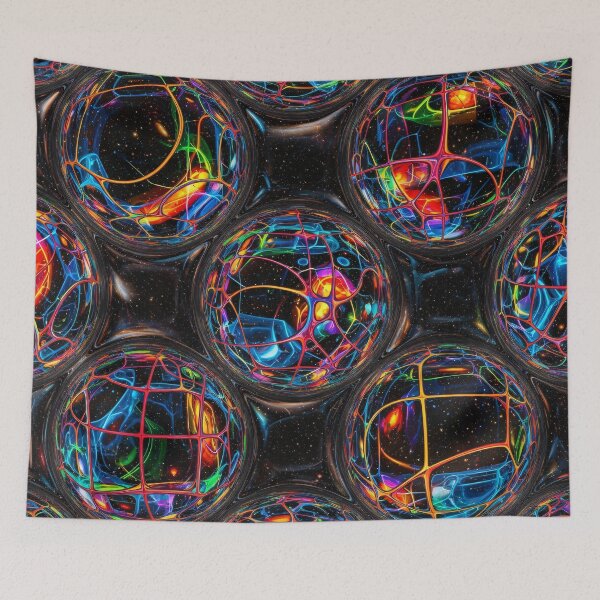 Item preview, Neon Galaxy Glass Orbs designed and sold by Kaleidoscope Print.