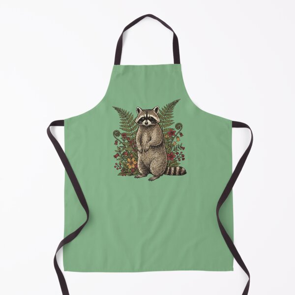 Item preview, Vintage Raccoon and Forest Blooms designed and sold by BirdsnStuff.