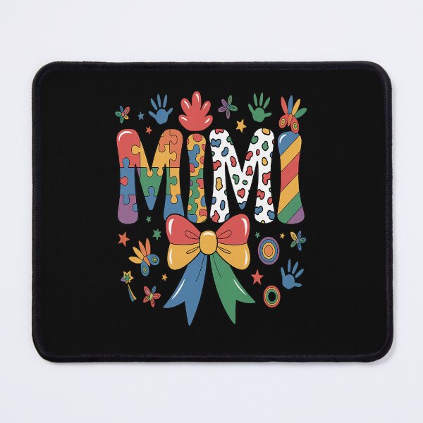Item preview, Mimi Autism Awareness Day Puzzle Coquette Bow Matching designed and sold by catsdothingz.