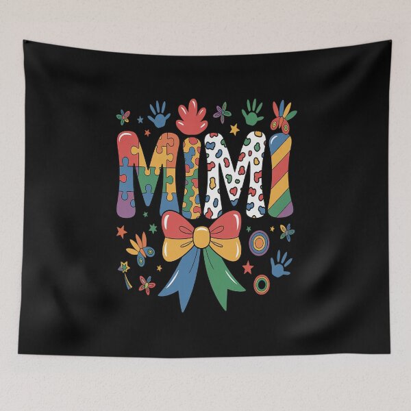 Item preview, Mimi Autism Awareness Day Puzzle Coquette Bow Matching designed and sold by catsdothingz.