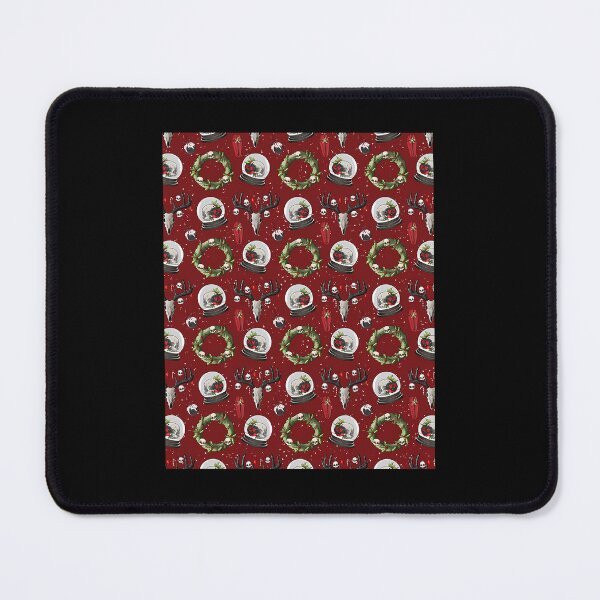 Item preview, Creepmas Skull Pattern Spooky Christmas Surface Design designed and sold by mnorseck38.